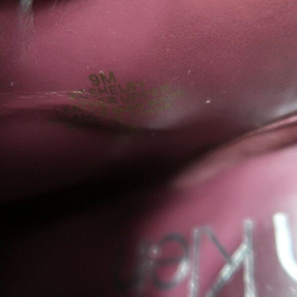 Calvin Klein Shoes Womens 9 Pump Booties Pointed Toe Suede Career Fashion Purple - Picture 16 of 16